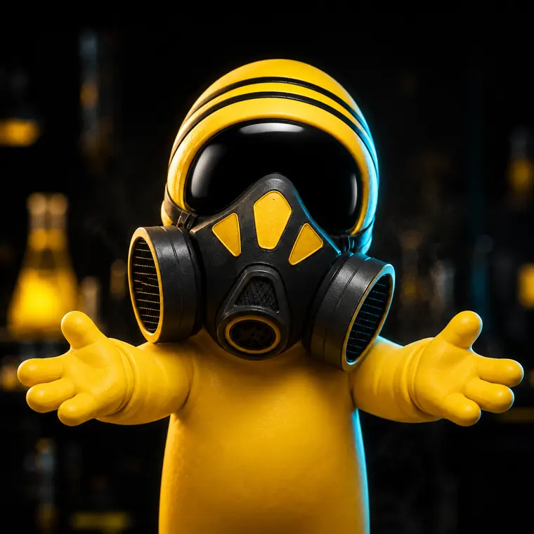 Mascotte Lab Station qui accueille